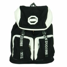 [Fashion Canvas- Black & White] Multipurpose Outdoor Backpack / Day back / School Bag