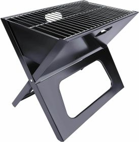 Portable Charcoal BBQ Grill, Notebook Shape