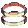 2 Pack Set of Rechargeable Headlamps 3 Light Modes White Red Light Headlight Band Flashlight Hand-free Head Lamp for Fishing Camping Hiking Running