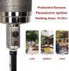 Bosonshop Outdoor Propane Heater Portable Heater With Wheels 87 Inches Tall 36000 BTU for Commercial Courtyard (Black)