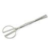 Scissor Shape Folding Tongs Mini Outdoor Barbecue Tool Stainless Steel