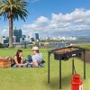 Portable Propane Cast Iron Outdoor Camp Stove (Double Burner 150000-BTU)