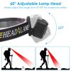 Rechargeable Motion Sensor Headlamps with 6 Light Modes 2 Pack set