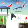 10' x 20' Home Use Camping Waterproof Folding Tent/Canopy with Carry Bag Blue