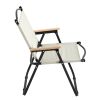 Folding Chair for Indoor, Outdoor Camping, Picnics, Beach, Backyard, BBQ, Party, Patio, Beige