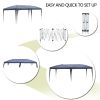 10' x 20' Home Use Camping Waterproof Folding Tent/Canopy with Carry Bag Blue