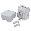 5.3 Gallon 20L Flush Outdoor Indoor Travel Camping Portable Toilet for Car, Boat, Caravan, Campsite, Hospital, Gray XH
