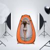 Pop-Up Toilet Shower Tent Changing Room Dressing Tent Camping Shelter Orange