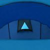 Tent, Waterproof, 4 Persons Navy Blue/Light Blue