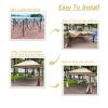 11" X 11" Pop Up Gazebo Canopy With Removable Zipper Netting