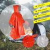 First aid raincoat/survival blanket loss of temperature insulation