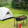 Camp Stove Propane Gas Cooker Portable Cast Iron (Three Burner 225000-BTU)