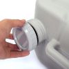 5.3 Gallon 20L Flush Outdoor Indoor Travel Camping Portable Toilet for Car, Boat, Caravan, Campsite, Hospital, Gray XH