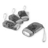 Hand Pressing Dynamo Power Wind Up 3 LED Flashlight Light Hand Press Crank Camping Lamp Light for Outdoor Home