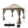 Outdoor 11" X 11" Pop Up Gazebo Canopy With Removable Zipper Netting, Suitable For Patio, Backyard, or Camping Area