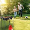 Portable Propane Cast Iron Outdoor Camp Stove (Double Burner 150000-BTU)