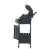 Propane Grill 3 Burner Barbecue Grill Stainless Steel Gas Grill with Side Burner and Thermometer for Outdoor BBQ, Camping