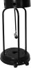 Bosonshop Outdoor Propane Heater Portable Heater With Wheels 87 Inches Tall 36000 BTU for Commercial Courtyard (Black)