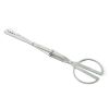 Scissor Shape Folding Tongs Mini Outdoor Barbecue Tool Stainless Steel