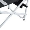 1-piece Padded Folding  Chair with Side Table and Storage Pockets