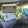 White Colored Ice Chest 65QT