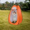Pop-Up Toilet Shower Tent Changing Room Dressing Tent Camping Shelter Orange