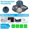 100000LM Rechargeable LED Headlamp with 7 Lighting Modes