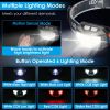 2 Pack of Rechargeable Motion Sensor Headlamps with 6 Light Modes COB XPG Headlight Flashlight for Fishing Running Camping Hiking