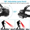Motion Sensor Rechargeable Headlamp 9 Light Modes Hand Wave Headlight Phone Charging Flashlight