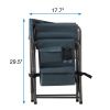 1-piece Padded Folding Directors Chair for indoor, Camping.