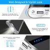 12000mAh Portable Charger with Dual USB Ports 3.1A Output Power Bank  Black