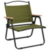 Camping Chairs 2 pcs Green, Oxford Fabric