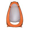 Pop-Up Toilet Shower Tent Changing Room Dressing Tent Camping Shelter Orange