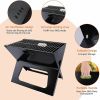Portable Charcoal BBQ Grill, Notebook Shape