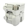 5.3 Gallon 20L Flush Outdoor Indoor Travel Camping Portable Toilet for Car, Boat, Caravan, Campsite, Hospital, Gray XH