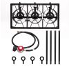 Camp Stove Propane Gas Cooker Portable Cast Iron (Three Burner 225000-BTU)