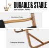 Aluminum Alloy Folding Chair 2 PCS Wood Grain Camping Chair, Portable Leisure Fishing Stool;  Support 265lbs