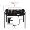 Camp Stove Propane Gas Cooker Portable Cast Iron (Three Burner 225000-BTU)