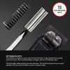 Heavy Duty Multitool, Military Grade Stainless Steel Construction, Sturdy Deep Profile Blade, Scissors, Pliers, Cord Cutter,18 Locking Tools