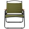 Camping Chairs 2 pcs Green, Oxford Fabric