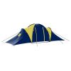 Camping Tent, 9 Persons Blue and Yellow