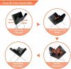 Portable Charcoal BBQ Grill, Notebook Shape, Tabletop Grill BB