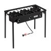 Camp Stove Propane Gas Cooker Portable Cast Iron (Three Burner 225000-BTU)