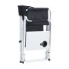 1-piece Padded Folding  Chair with Side Table and Storage Pockets