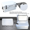 White Colored Ice Chest 65QT