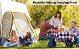 Folding Camping Stool, Collapsible, Folding Foot Rest for Lightweight Compact Chair