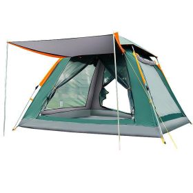 Tent, Rain Proof, Multi Person, Fully Automatic, Fast Setup, (Option: Upgraded silver glue green-Tents and tide MATS)