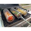Rolling Grilling Basket - Round Stainless Steel BBQ Grill Mesh