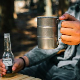 Stainless Steel Mug Large Capacity (select: Stainless steel mug-Silver)