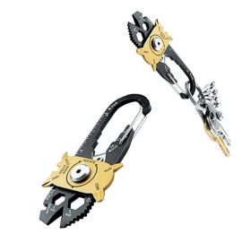 Multi Functional Mountain Climbing - Mountaineering Folding Knife Tool (orange,green: Black B)